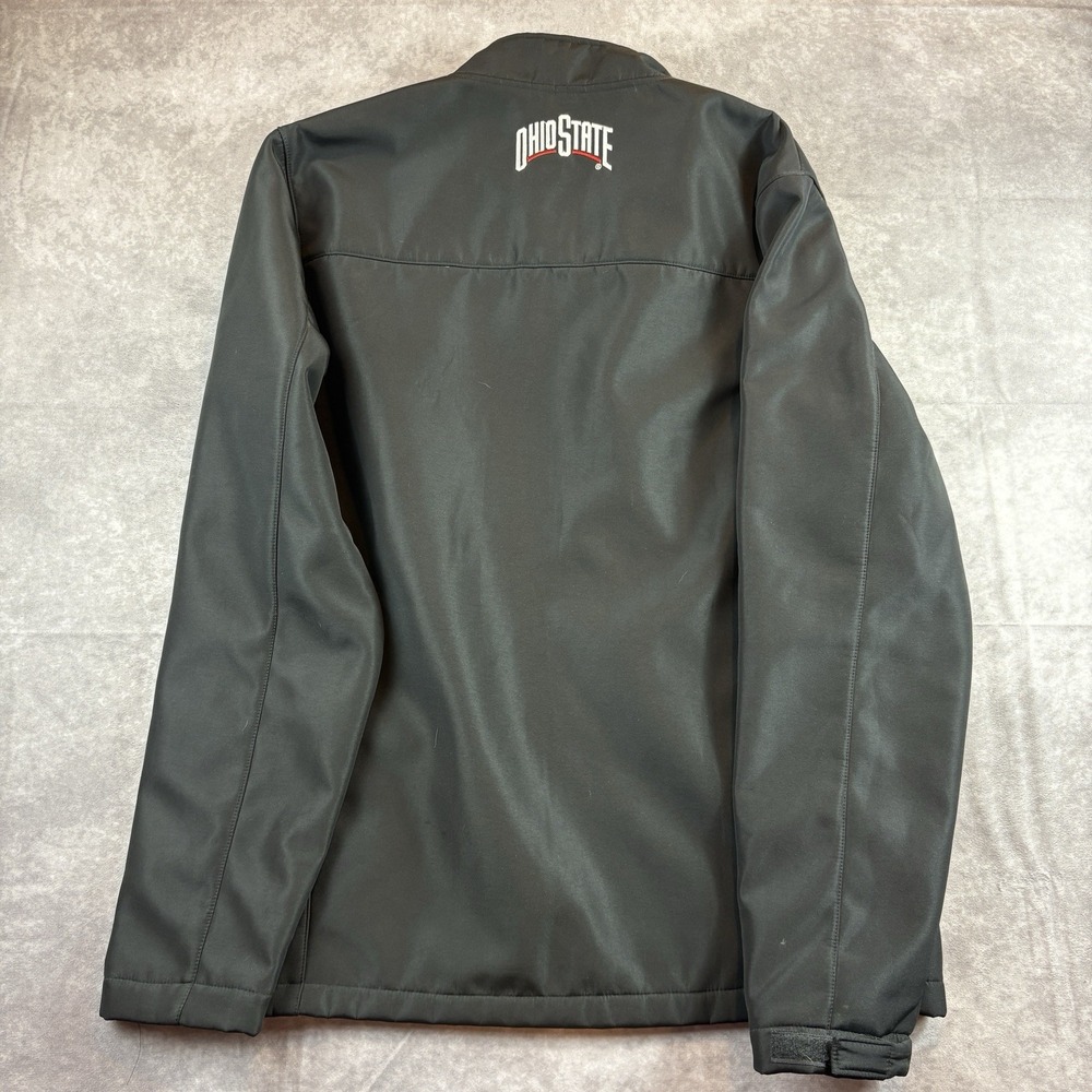 Ohio State Buckeyes Jacket Mens Medium Black Long Sleeve Mock Neck Full Zip NCAA - Picture 7 of 7